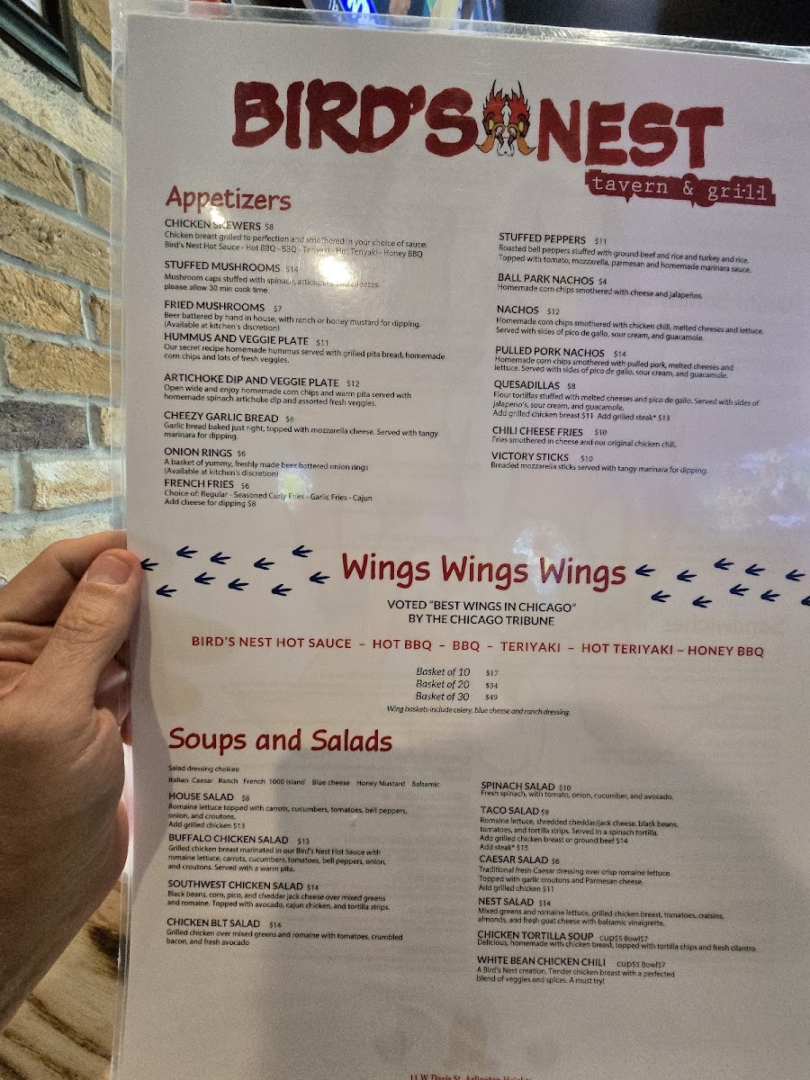 Menu - Bird's Nest photo 1