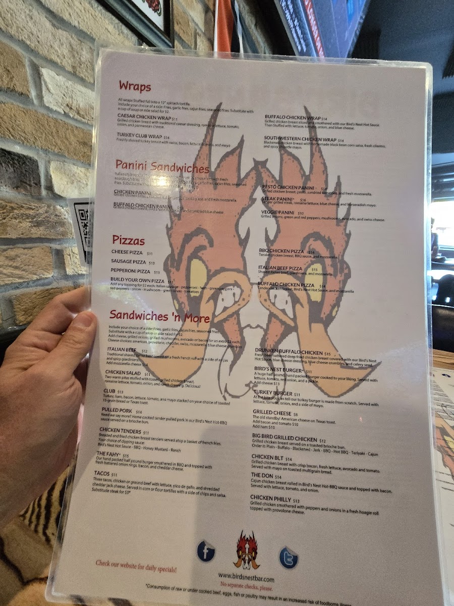 Menu - Bird's Nest photo 3